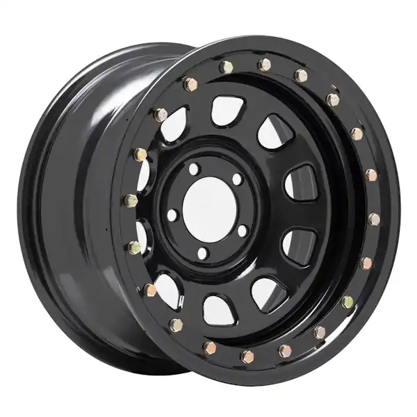 Pro Comp Steel Wheels 252-5185F 15x10 5x5.5 3.75in BS Flat Black D-Window Cheap