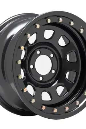 Buy Direct Pro Comp Steel Wheels 252-5885F 15x8 5x5.5 3.75in BS Flat Black D-Window