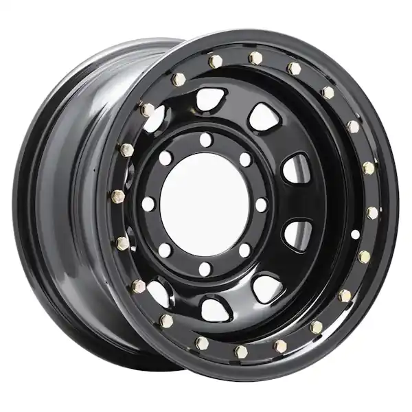 Instant Buy Pro Comp Steel Wheels 252-6881 16x8 8x6.5 4.25in BS Gloss Black D-Window