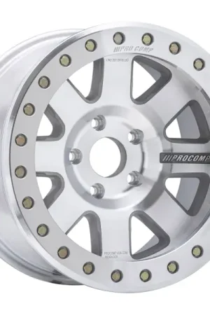 Sale Pro Comp Wheels 1175-796547 Trilogy Race SUPER MACHINED FINISH 17x9 5x4.5 4.75BS Offset-6mm Cap P/N 10751700