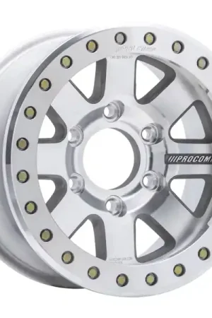 Authentic Pro Comp Wheels 1175-796637 Trilogy Race SUPER MACHINED FINISH 17x9 6x6.5 3.75BS Offset-30mm Cap P/N 1075170