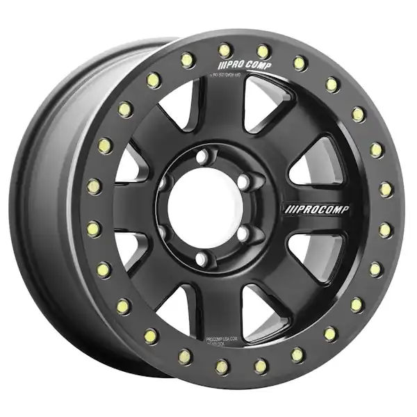 Warranty Included Pro Comp Wheels 5175-793647 Trilogy Race SATIN BLACK 17x9 6x135 4.75BS Offset-6mm Cap P/N 507517001; 1085000