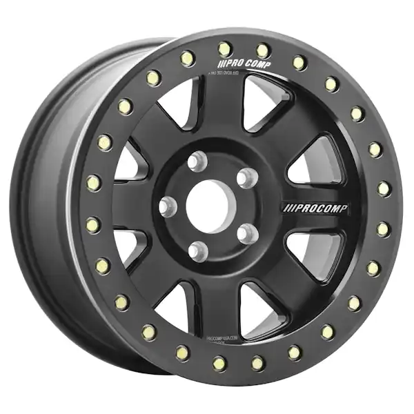 Price Drop Pro Comp Wheels 5175-796537 Trilogy Race SATIN BLACK 17x9 5x4.5 3.75BS Offset-30mm Cap P/N 507517001; 108500