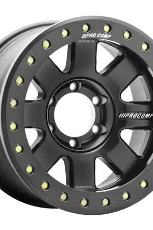 Bulk Order Pro Comp Wheels 5175-798347 Trilogy Race SATIN BLACK 17x9 6x5.5 4.75BS Offset-6mm Cap P/N 507517001; 1085000