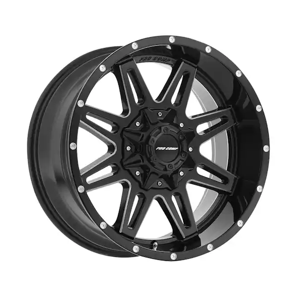 Pro Comp Wheels 8142-29526 Xtreme Alloys Series 8142 Gloss Black/Machined Finish Super Sale