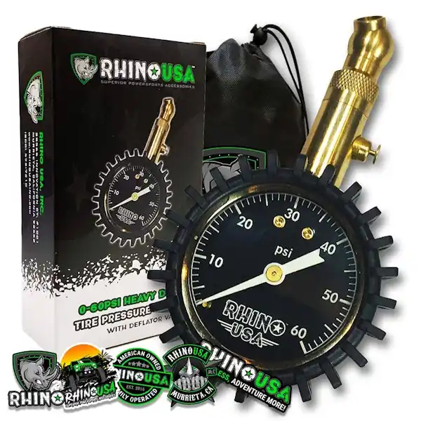 Top Rated Rhino USA RGAUG-060 Rhino USA Heavy Duty 60 PSI Tire Pressure Gauge