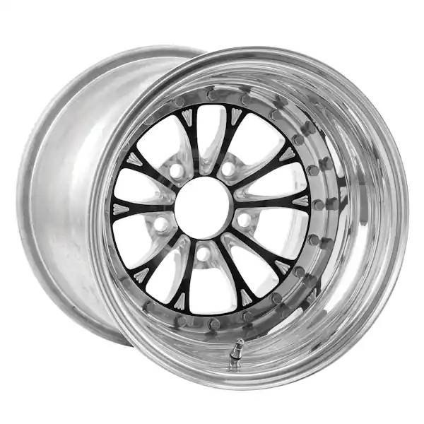 Free Returns WELD Racing Street and Strip 794B-512208 15X12'' Black Vitesse 5X4.5'' Bolt Pattern 4.5'' Backspace
